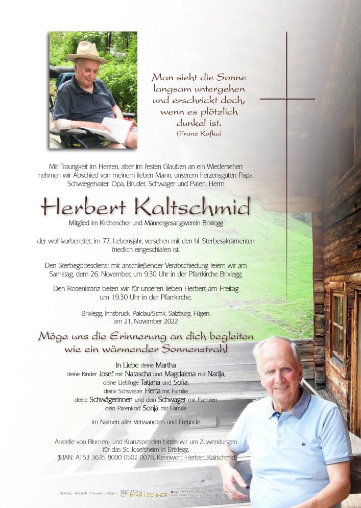 Herbert Kaltschmid